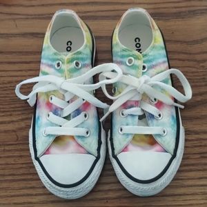 Converse, tie-dyed girls sneakers, size 11